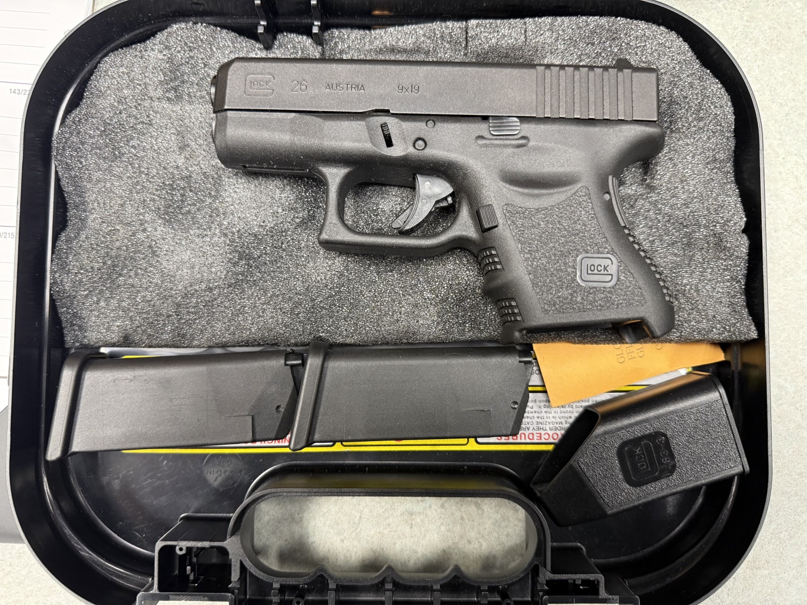 Used Glock 26 Gen 3 pistol